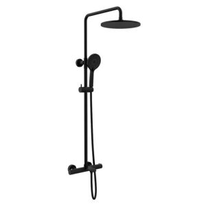 Душевая система Vincea Esse с изливом Черный матовый
