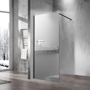 Душевая перегородка Vincea Walk-In Черный / Зеркальное