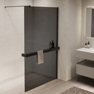 Душевая перегородка Vincea Walk-In Черный / Тонированное