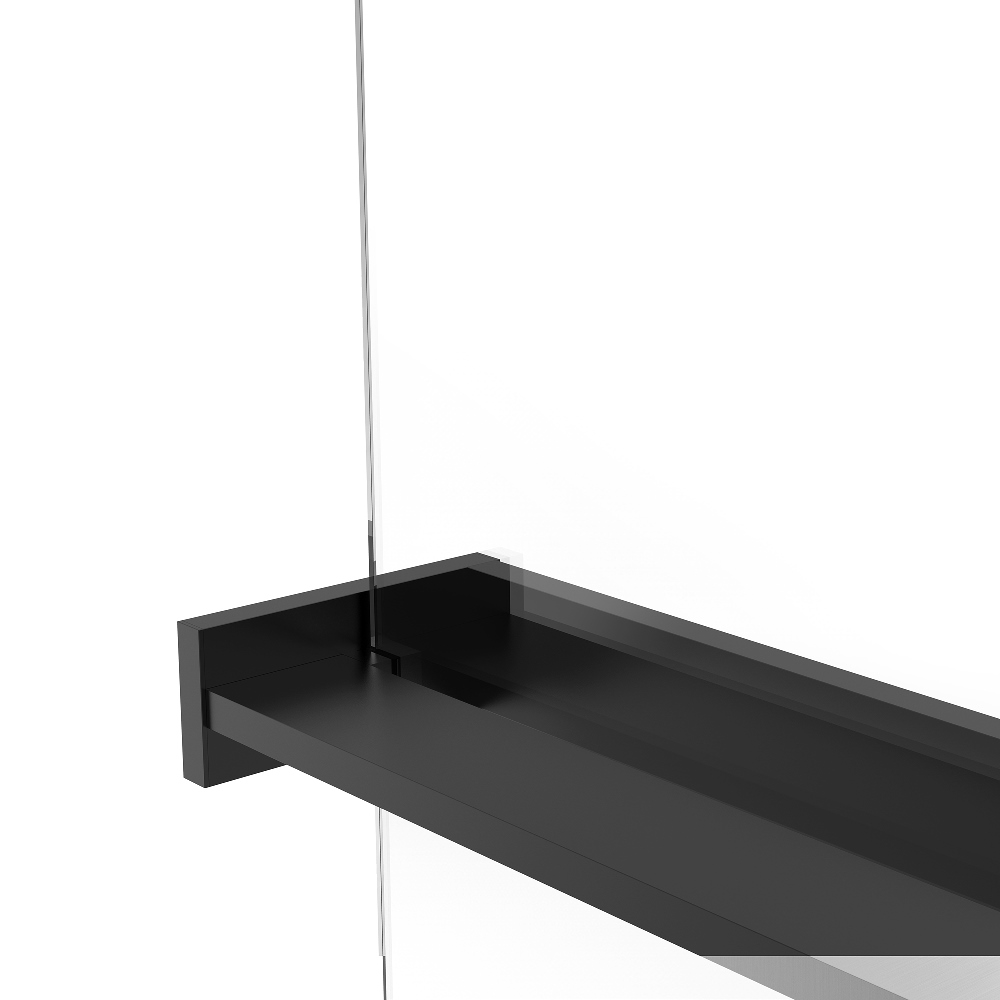 Душевая перегородка Vincea Walk-In Черный / Тонированное — изображение 5